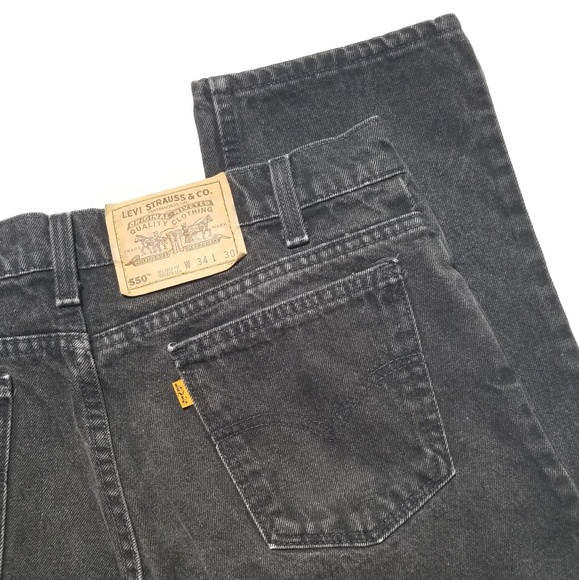 Vtg Levi's 550 High Waisted Orange Tab Mom Jeans - Picture 7 of 8